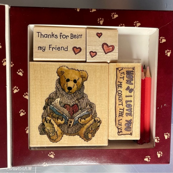 Adorable Boyds Bears & Friends 1st Edition Rubber Stamp Kit - Picture 4 of 9